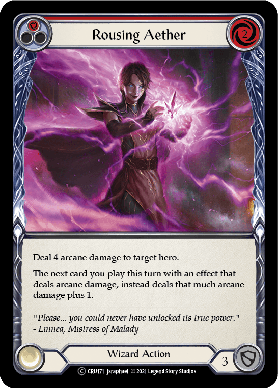 Flesh And Blood Flesh And Blood Single Rousing Aether (Red) [U-CRU171-RF] Unlimited Rainbow Foil