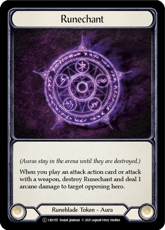 Flesh And Blood Flesh And Blood Single Runechant [U-CRU157-RF] Unlimited Rainbow Foil