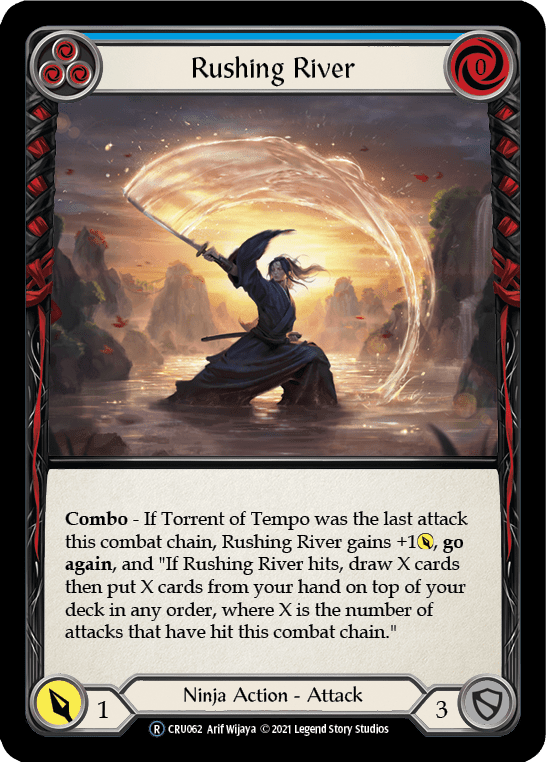 Flesh And Blood Flesh And Blood Single Rushing River (Blue) [U-CRU062-RF] Unlimited Rainbow Foil