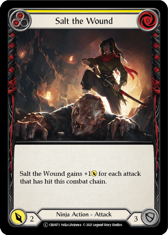 Flesh And Blood Flesh And Blood Single Salt the Wound [U-CRU073-RF] Unlimited Rainbow Foil