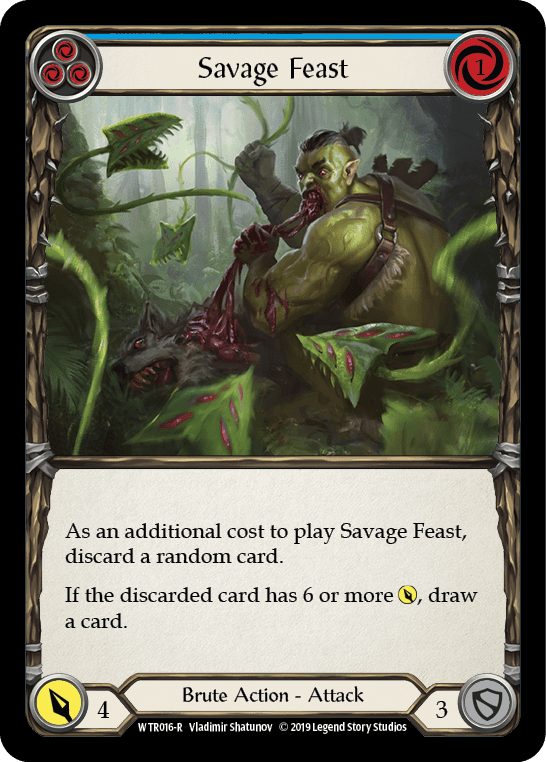 Flesh And Blood Flesh And Blood Single Savage Feast (Blue) [WTR016-R] Alpha Print Normal