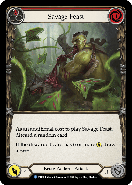Flesh And Blood Flesh And Blood Single Savage Feast (Red) [U-WTR014] Unlimited Normal