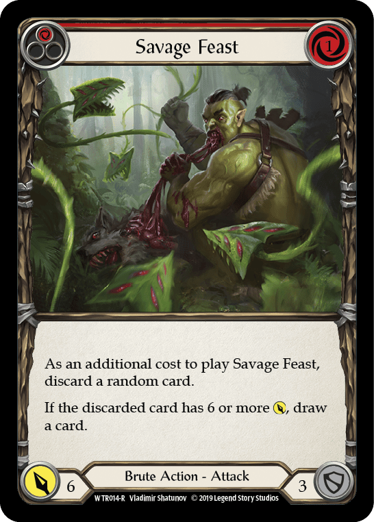 Flesh And Blood Flesh And Blood Single Savage Feast (Red) [WTR014-R] Alpha Print Normal