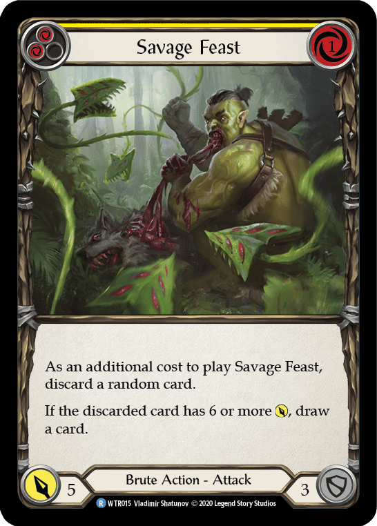 Flesh And Blood Flesh And Blood Single Savage Feast (Yellow) [U-WTR015] Unlimited Normal