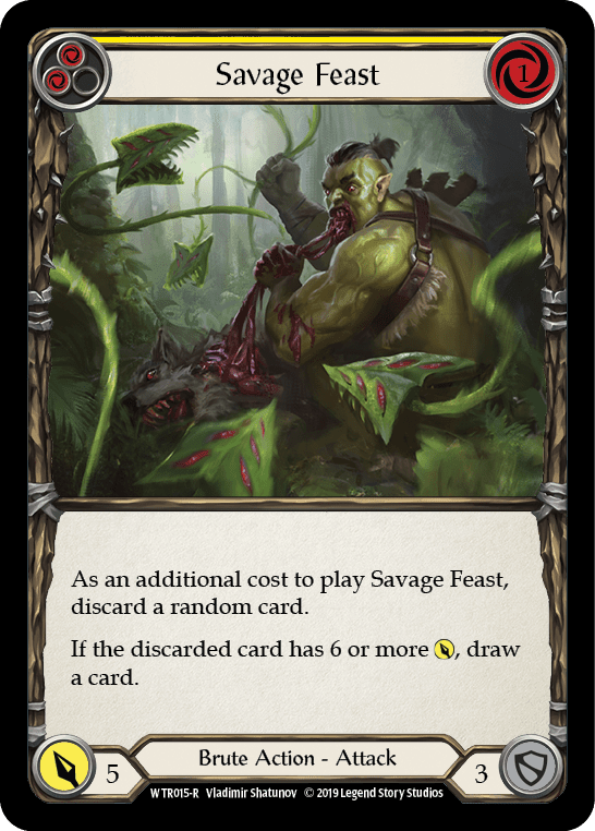 Flesh And Blood Flesh And Blood Single Savage Feast (Yellow) [WTR015-R] Alpha Print Normal
