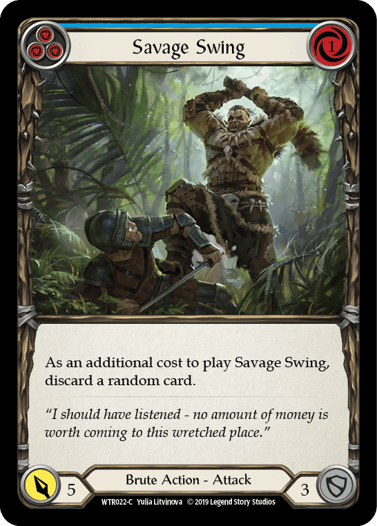 Flesh And Blood Flesh And Blood Single Savage Swing (Blue) [WTR022-C] Alpha Print Normal