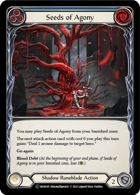 Flesh And Blood Flesh And Blood Single Seeds of Agony (Blue) [U-MON185] Unlimited Normal