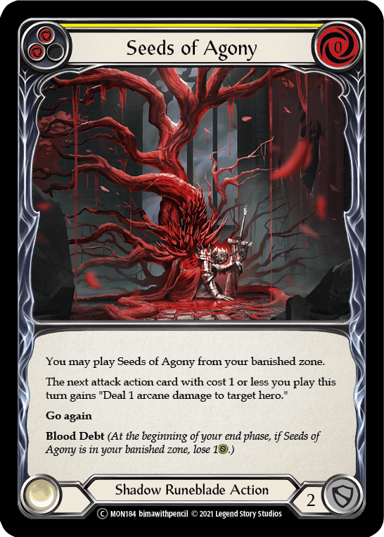 Flesh And Blood Flesh And Blood Single Seeds of Agony (Yellow) [U-MON184] Unlimited Normal