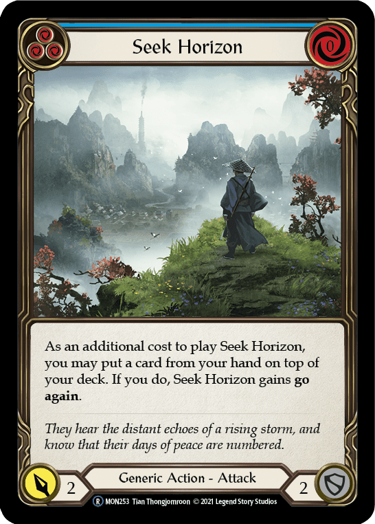 Flesh And Blood Flesh And Blood Single Seek Horizon (Blue) [U-MON253-RF] Unlimited Rainbow Foil