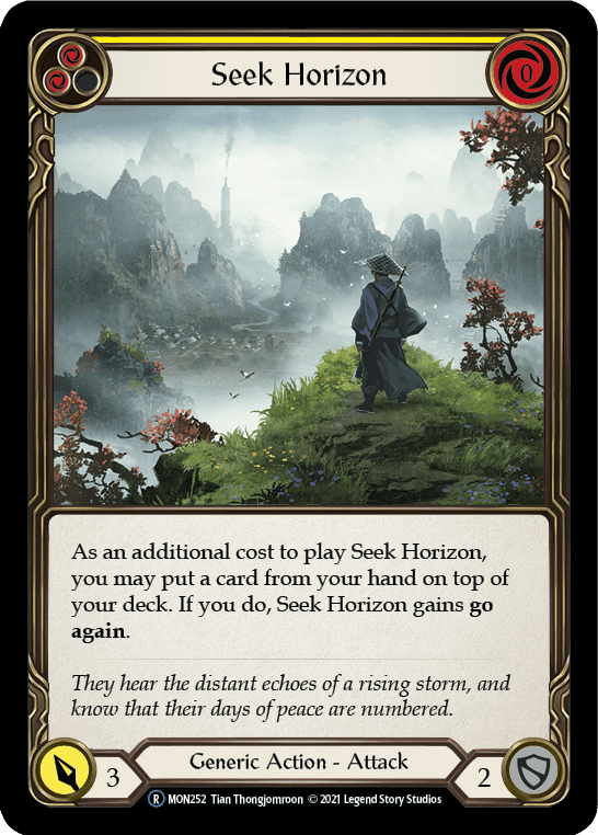Flesh And Blood Flesh And Blood Single Seek Horizon (Yellow) [U-MON252-RF] Unlimited Rainbow Foil