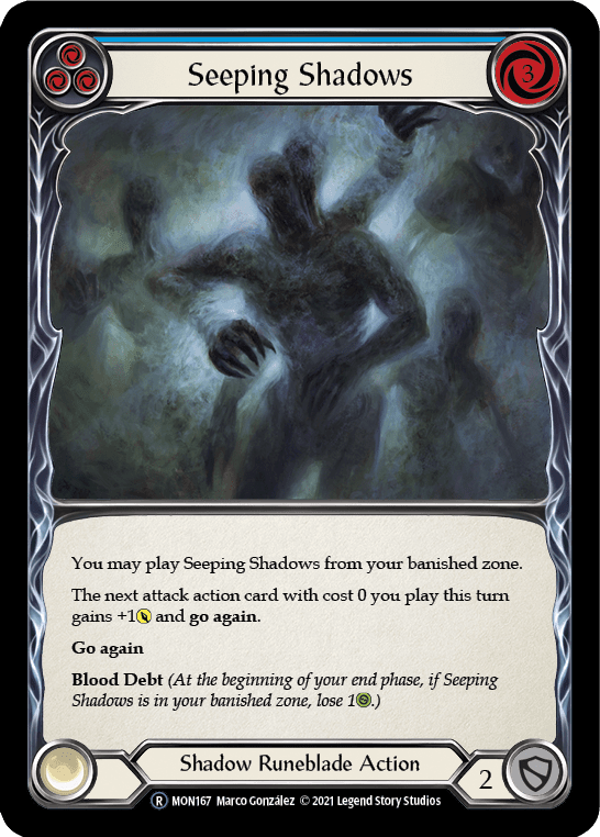 Flesh And Blood Flesh And Blood Single Seeping Shadows (Blue) [U-MON167] Unlimited Normal
