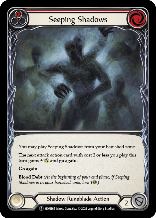 Flesh And Blood Flesh And Blood Single Seeping Shadows (Red) [U-MON165] Unlimited Normal