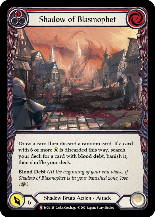 Flesh And Blood Flesh And Blood Single Shadow of Blasmophet [U-MON125-RF] Unlimited Rainbow Foil