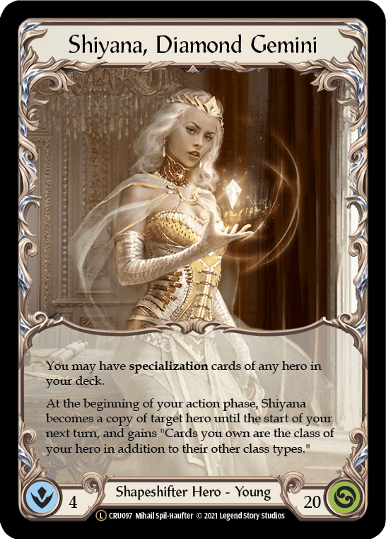 Flesh And Blood Flesh And Blood Single Shiyana, Diamond Gemini [U-CRU097-RF] Unlimited Rainbow Foil