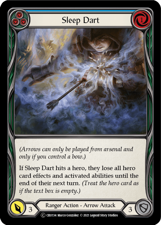 Flesh And Blood Flesh And Blood Single Sleep Dart (Blue) [U-CRU134-RF] Unlimited Rainbow Foil