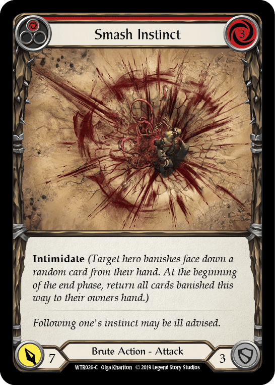 Flesh And Blood Flesh And Blood Single Smash Instinct (Red) [WTR026-C] Alpha Print Normal
