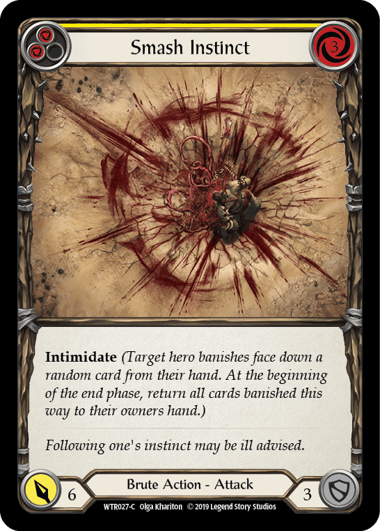 Flesh And Blood Flesh And Blood Single Smash Instinct (Yellow) [WTR027-C] Alpha Print Rainbow Foil