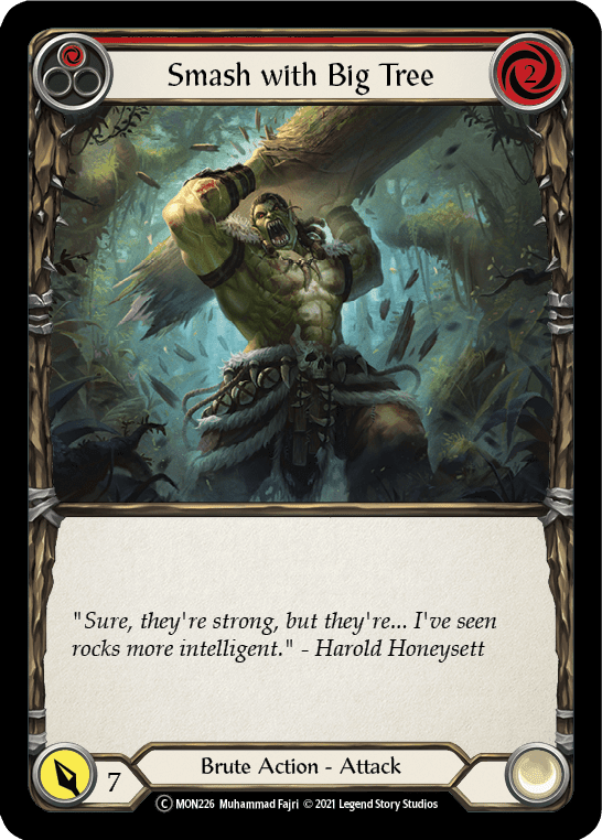 Flesh And Blood Flesh And Blood Single Smash with Big Tree (Red) [U-MON226-RF] Unlimited Rainbow Foil