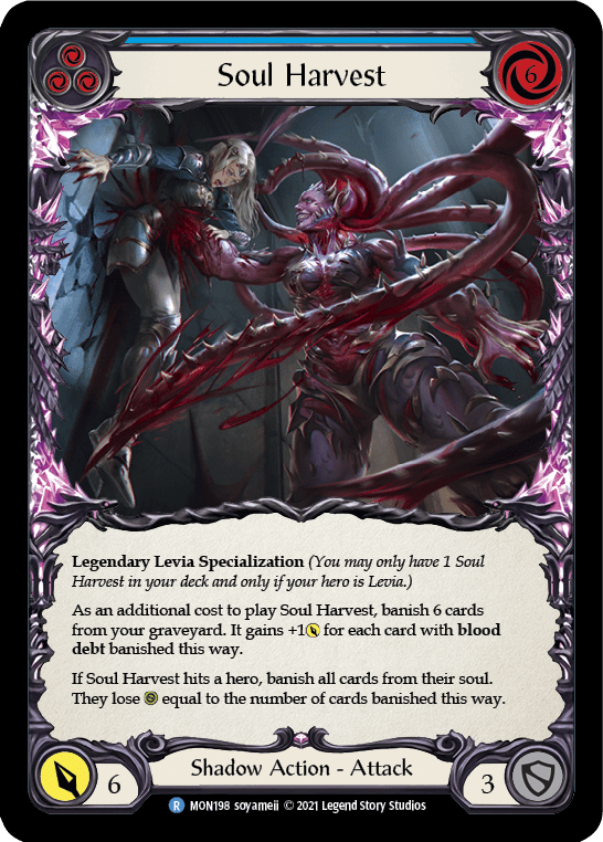 Flesh And Blood Flesh And Blood Single Soul Harvest [MON198-RF] 1st Edition Rainbow Foil