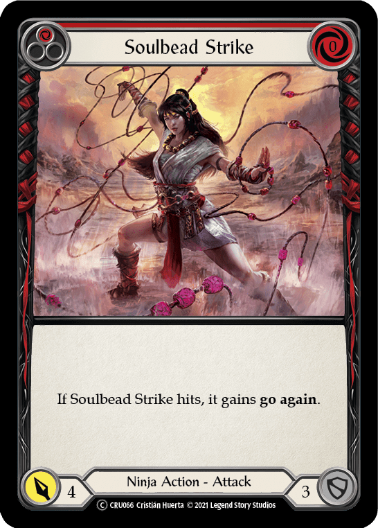 Flesh And Blood Flesh And Blood Single Soulbead Strike (Red) [U-CRU066] Unlimited Normal