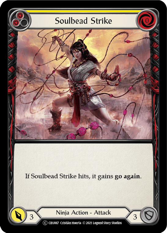 Flesh And Blood Flesh And Blood Single Soulbead Strike (Yellow) [U-CRU067] Unlimited Normal