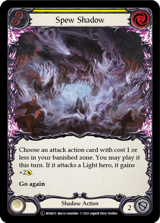 Flesh And Blood Flesh And Blood Single Spew Shadow (Yellow) [U-MON213-RF] Unlimited Rainbow Foil