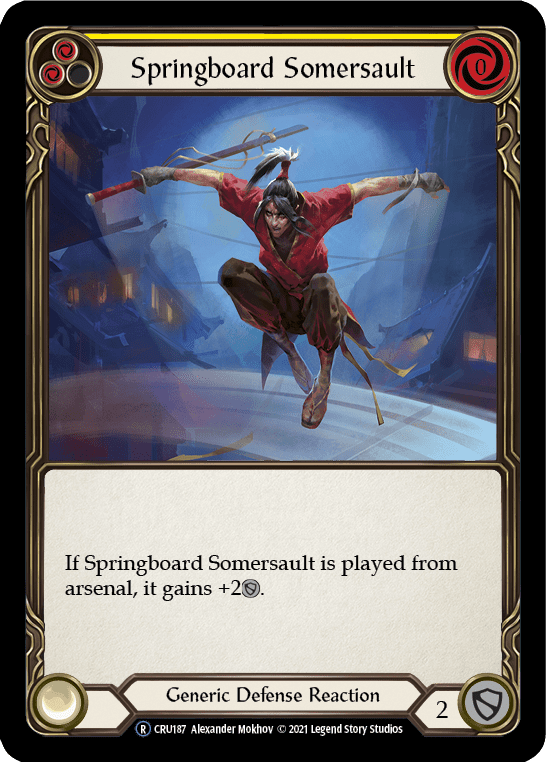 Flesh And Blood Flesh And Blood Single Springboard Somersault [U-CRU187-RF] Unlimited Rainbow Foil