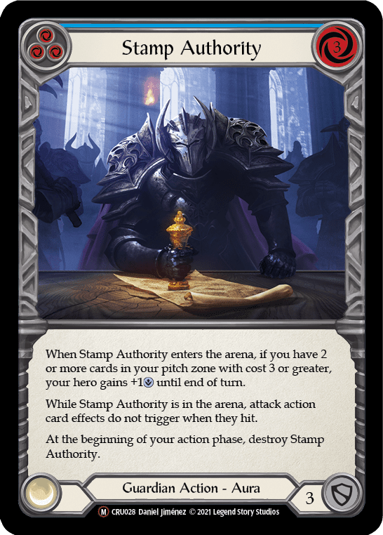 Flesh And Blood Flesh And Blood Single Stamp Authority [U-CRU028-RF] Unlimited Rainbow Foil