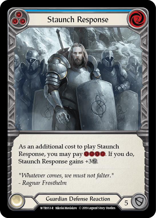Flesh And Blood Flesh And Blood Single Staunch Response (Blue) [WTR053-R] Alpha Print Normal