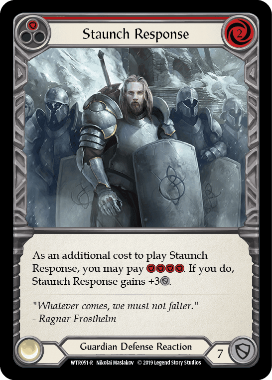 Flesh And Blood Flesh And Blood Single Staunch Response (Red) [WTR051-R] Alpha Print Rainbow Foil