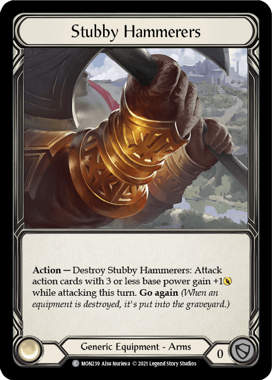 Flesh And Blood Flesh And Blood Single Stubby Hammerers [MON239-CF] 1st Edition Cold Foil