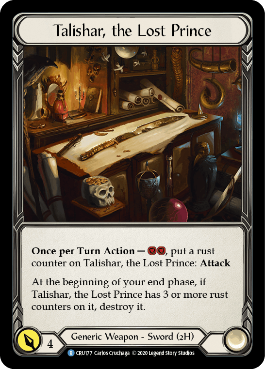 Flesh And Blood Flesh And Blood Single Talishar, the Lost Prince [CRU177] 1st Edition Normal
