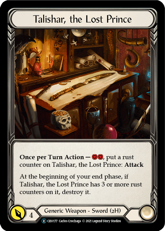 Flesh And Blood Flesh And Blood Single Talishar, the Lost Prince [U-CRU177] Unlimited Normal