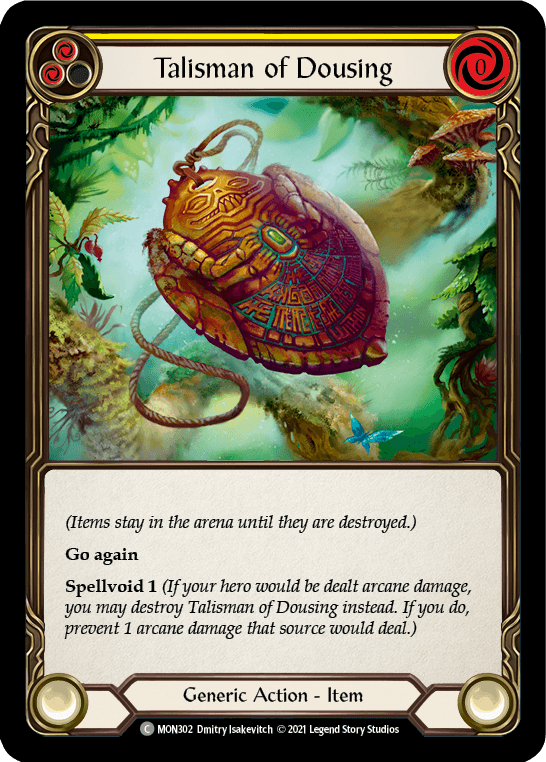 Flesh And Blood Flesh And Blood Single Talisman of Dousing [MON302-RF] 1st Edition Rainbow Foil