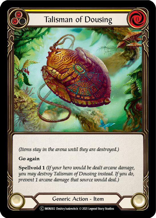 Flesh And Blood Flesh And Blood Single Talisman of Dousing [U-MON302-RF] Unlimited Rainbow Foil