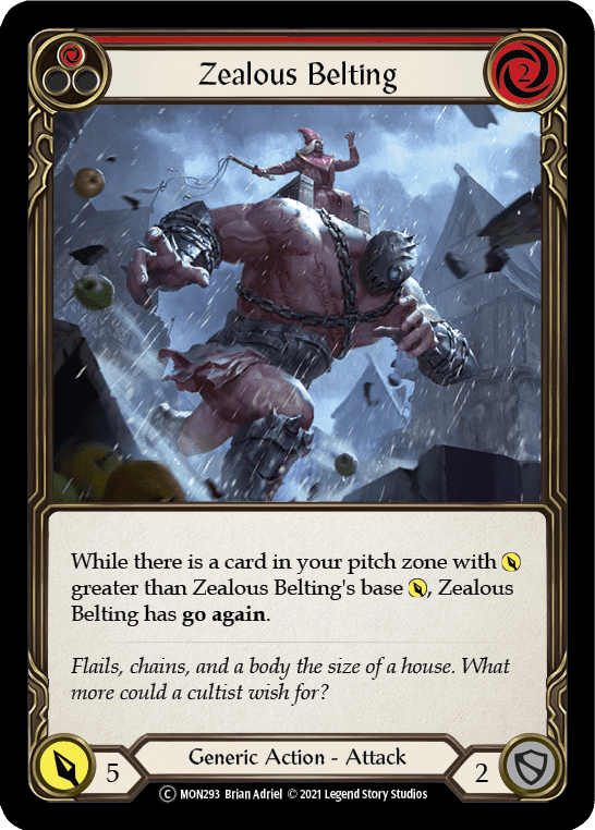 Flesh And Blood Flesh And Blood Single Zealous Belting (Red) [U-MON293] Unlimited Normal