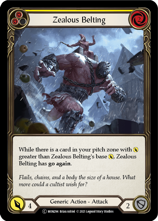 Flesh And Blood Flesh And Blood Single Zealous Belting (Yellow) [U-MON294] Unlimited Normal