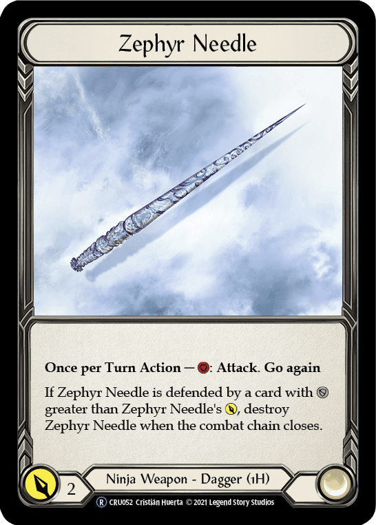 Flesh And Blood Flesh And Blood Single Zephyr Needle [U-CRU052-RF] Unlimited Rainbow Foil