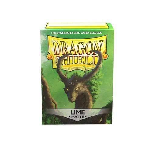 LaBoîteMystère DRAGON SHIELD SLEEVES MATTE LIME 100CT