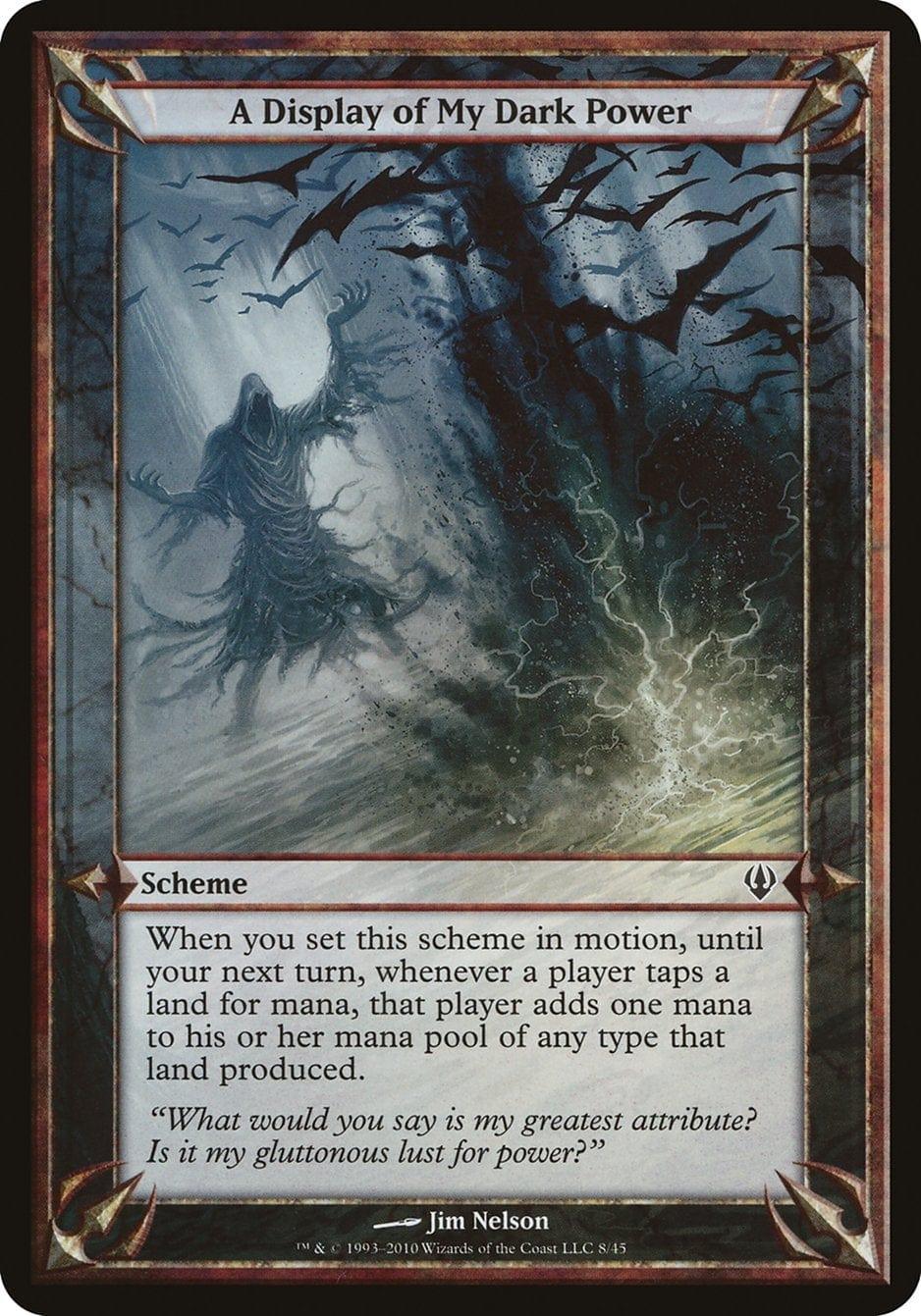 Magic: The Gathering MTG Single A Display of My Dark Power (Schemes) [Archenemy Schemes]