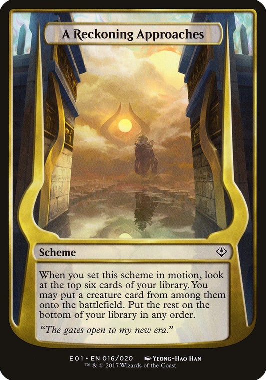 Magic: The Gathering MTG Single A Reckoning Approaches (Schemes) [Archenemy: Nicol Bolas Schemes]