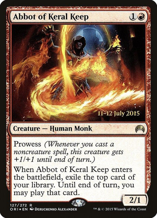 Magic: The Gathering MTG Single Abbot of Keral Keep [Magic Origins Prerelease Promos]