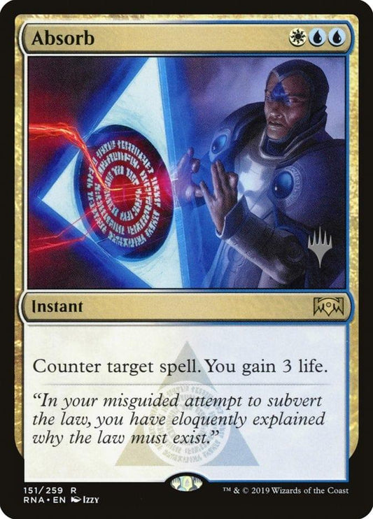 Magic: The Gathering MTG Single Absorb (Promo Pack) [Ravnica Allegiance Promos]