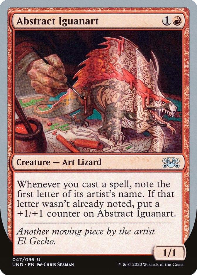 Magic: The Gathering MTG Single Abstract Iguanart [Unsanctioned]