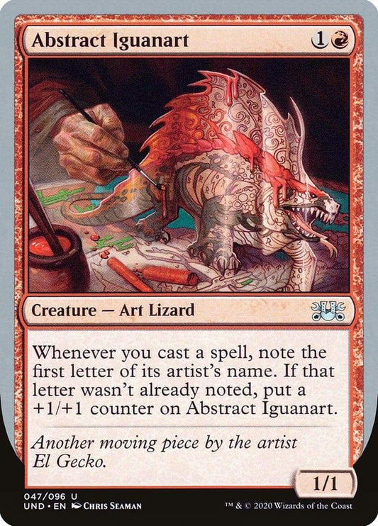 Magic: The Gathering MTG Single Abstract Iguanart [Unsanctioned]