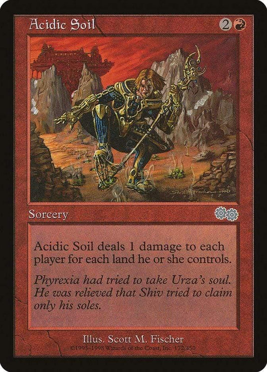 Magic: The Gathering MTG Single Acidic Soil [Urza's Saga]