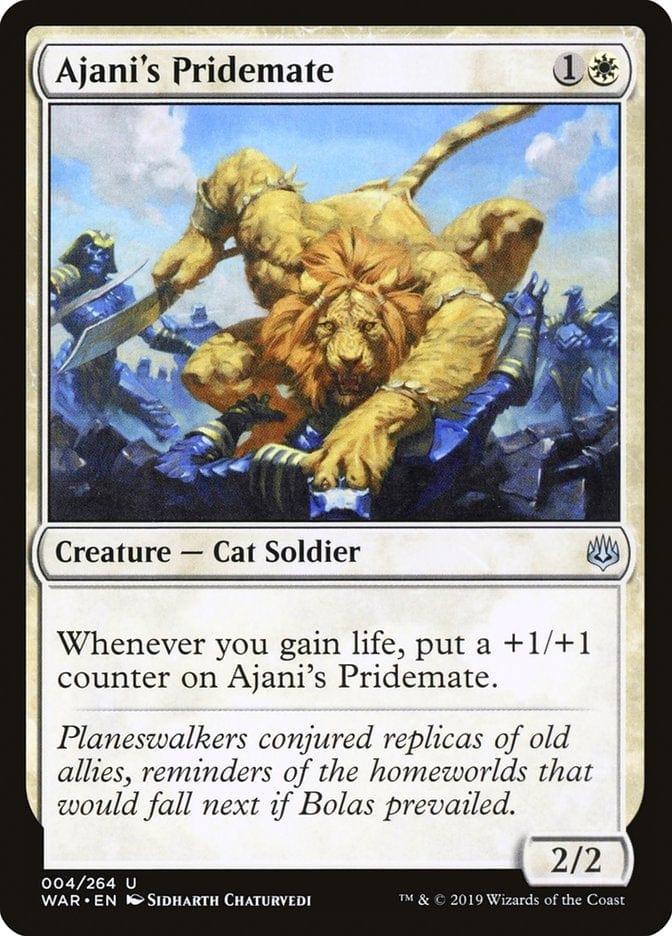 Magic: The Gathering MTG Single Ajani's Pridemate [War of the Spark]