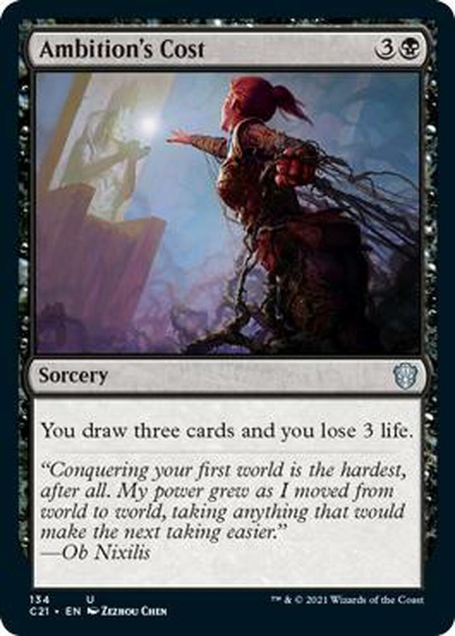 Magic: The Gathering MTG Single Ambition's Cost [Commander 2021]