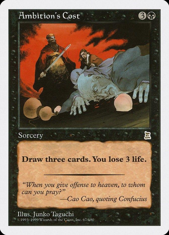 Magic: The Gathering MTG Single Ambition's Cost [Portal Three Kingdoms]