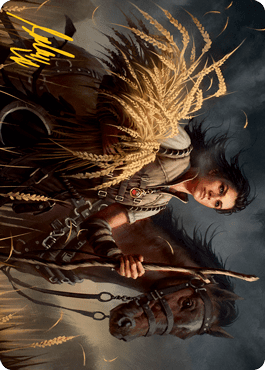 Magic: The Gathering MTG Single Ambitious Farmhand Art Card (Gold-Stamped Signature) [Innistrad: Midnight Hunt Art Series]